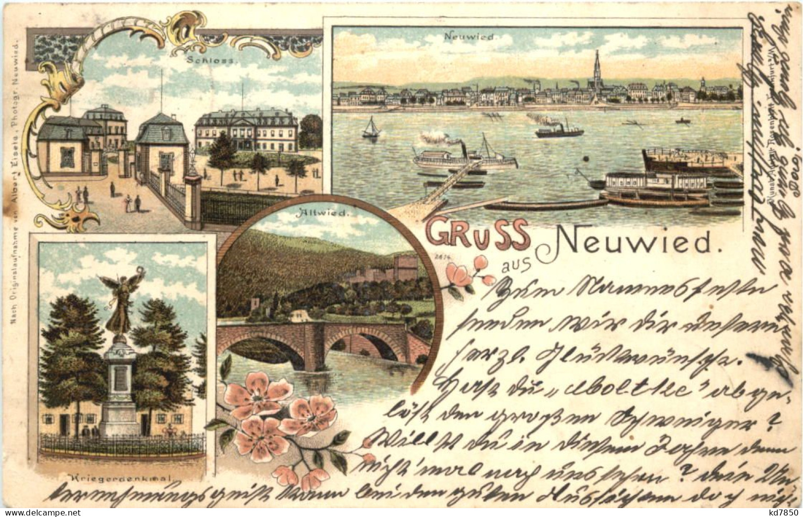 Gruss Aus Neuwied Am Rhein - Litho - Neuwied