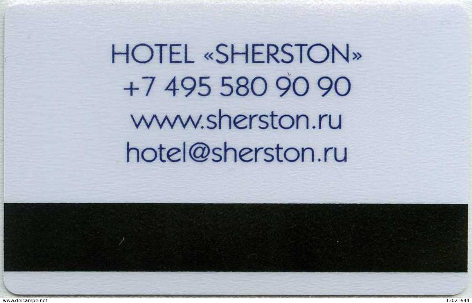 RUSSIA  KEY HOTEL  Sherston Hotel -     Moscow - Hotelsleutels (kaarten)