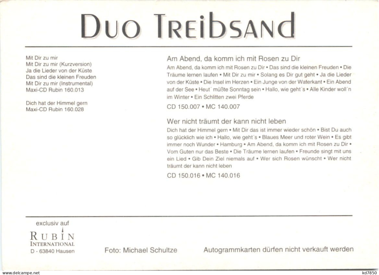 Duo Treibsand - Sänger Und Musikanten