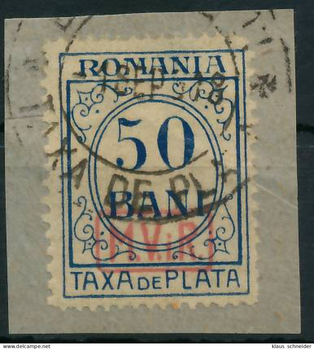 BES. 1WK D-MV RUMÄNIEN PORTO Nr 5 Gestempelt Briefstück X434962 - Occupazione 1914 – 18