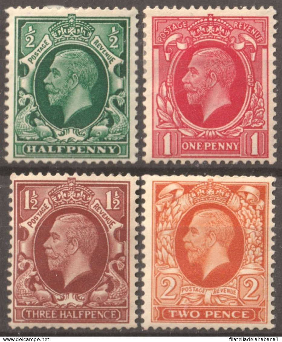 F-EX50270 ENGLAND UK GB 1934-36 USED KING GEORGE V SIDEWAYS WATERMARK.  - Neufs