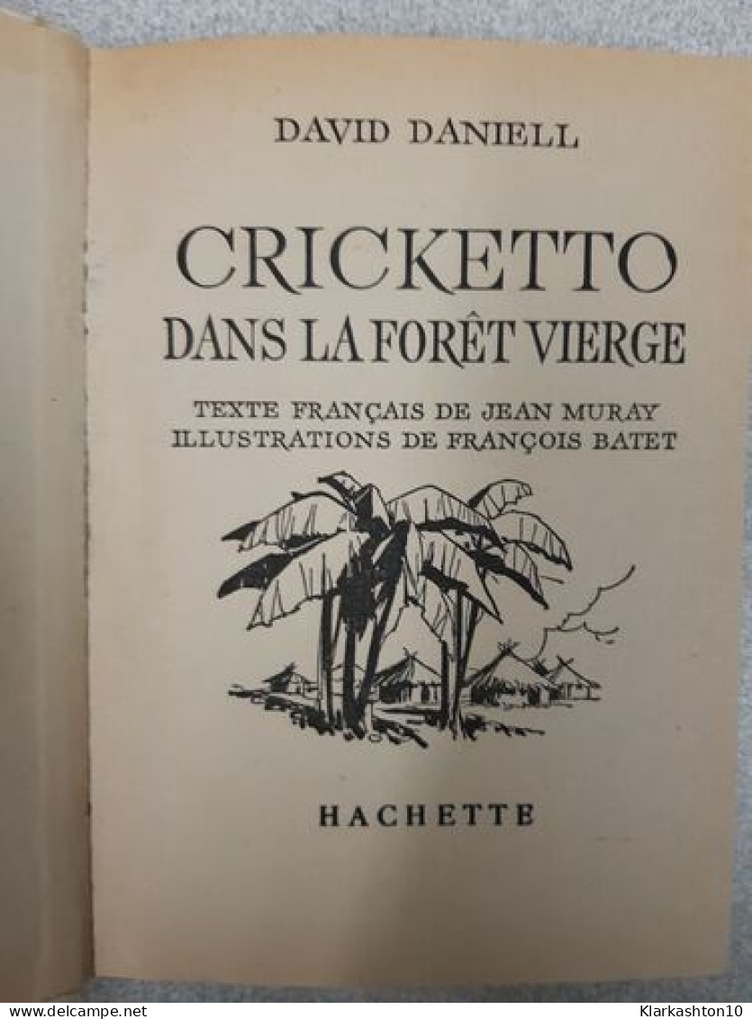 Cricketto Dans La Foret Vierge - Other & Unclassified