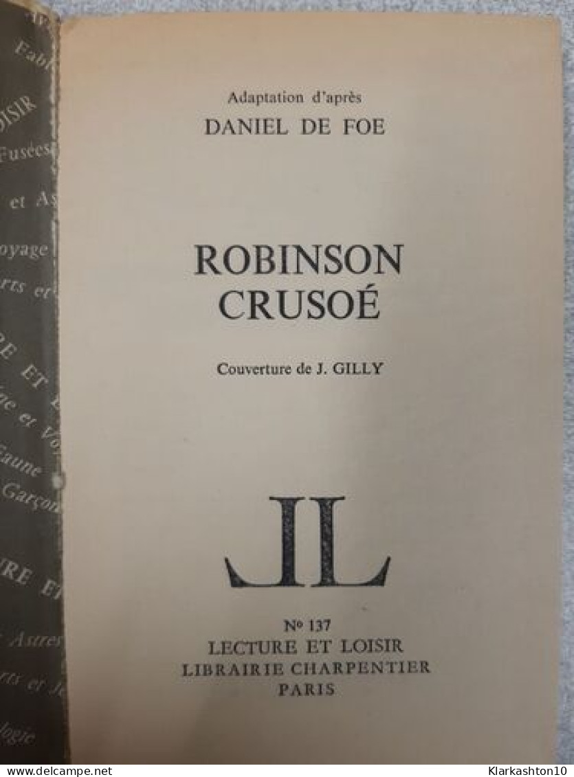 Robinson Crusoe - Other & Unclassified