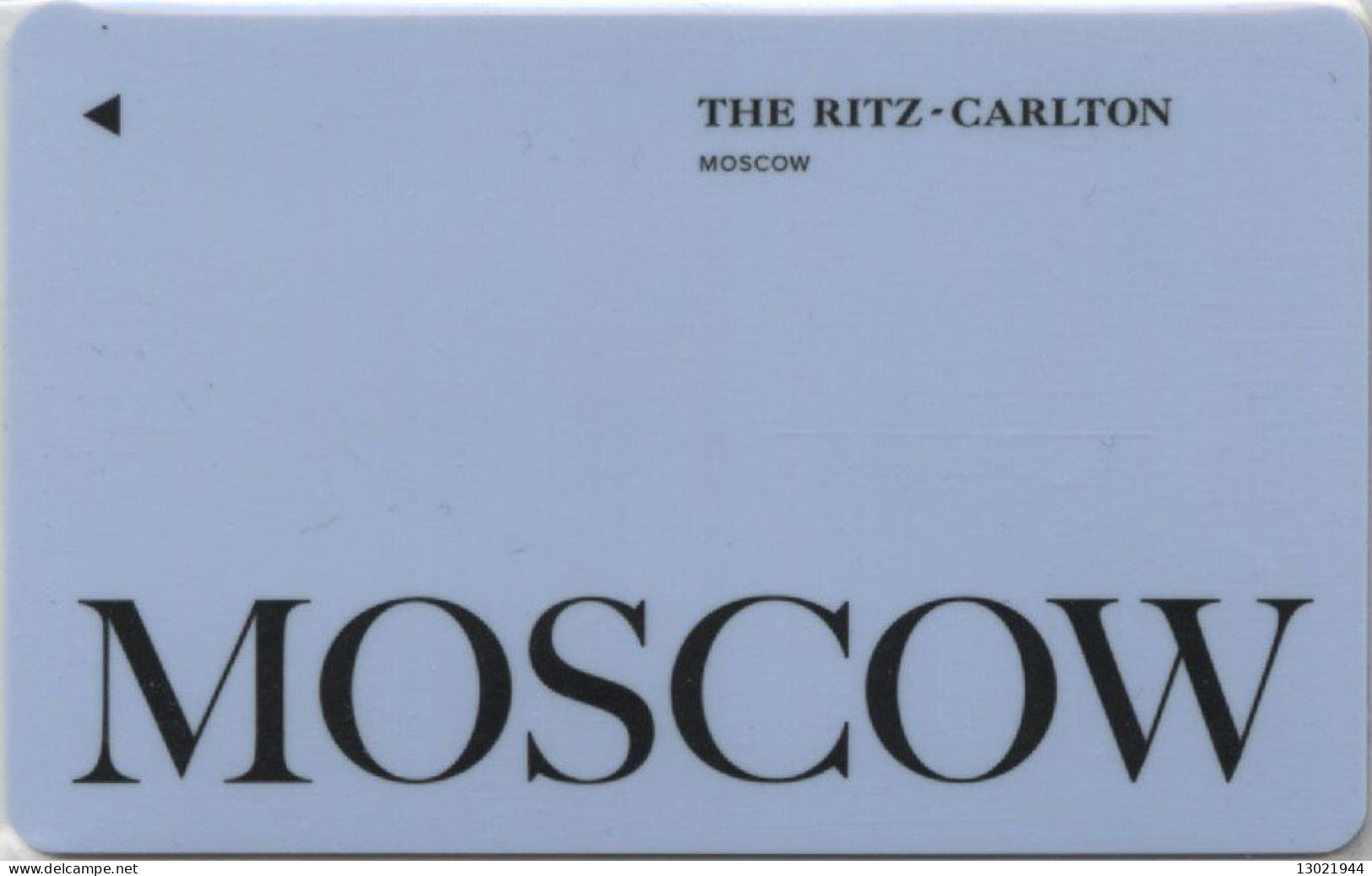RUSSIA  KEY HOTEL  The Ritz-Carlton Moscow - Hotelkarten