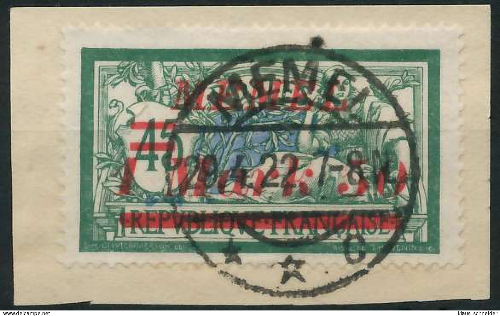 MEMEL 1922 Nr 66 Zentrisch Gestempelt Briefstück X447D1E - Klaipeda 1923