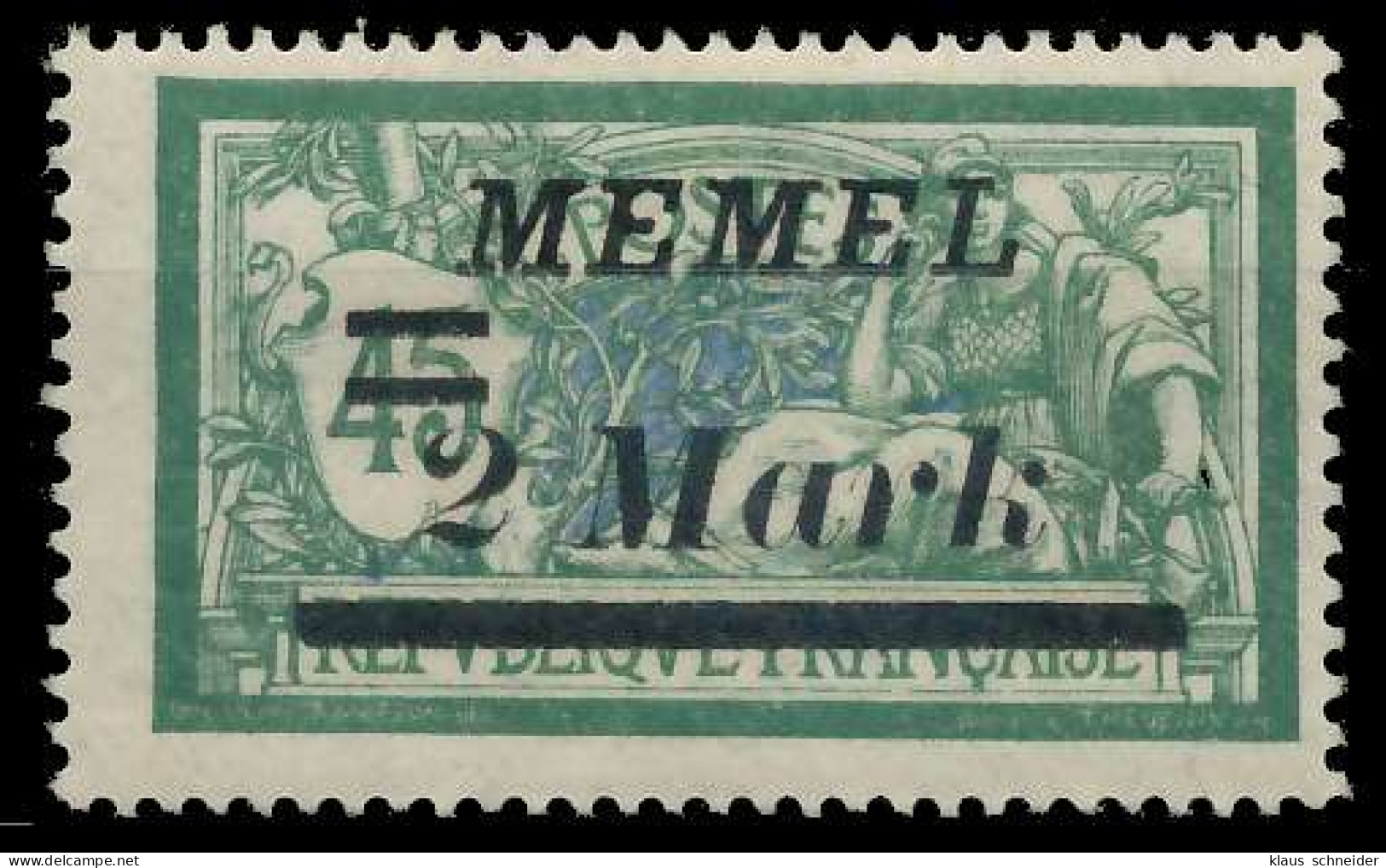 MEMEL 1922 Nr 88 Ungebraucht X452D6E - Memelland 1923