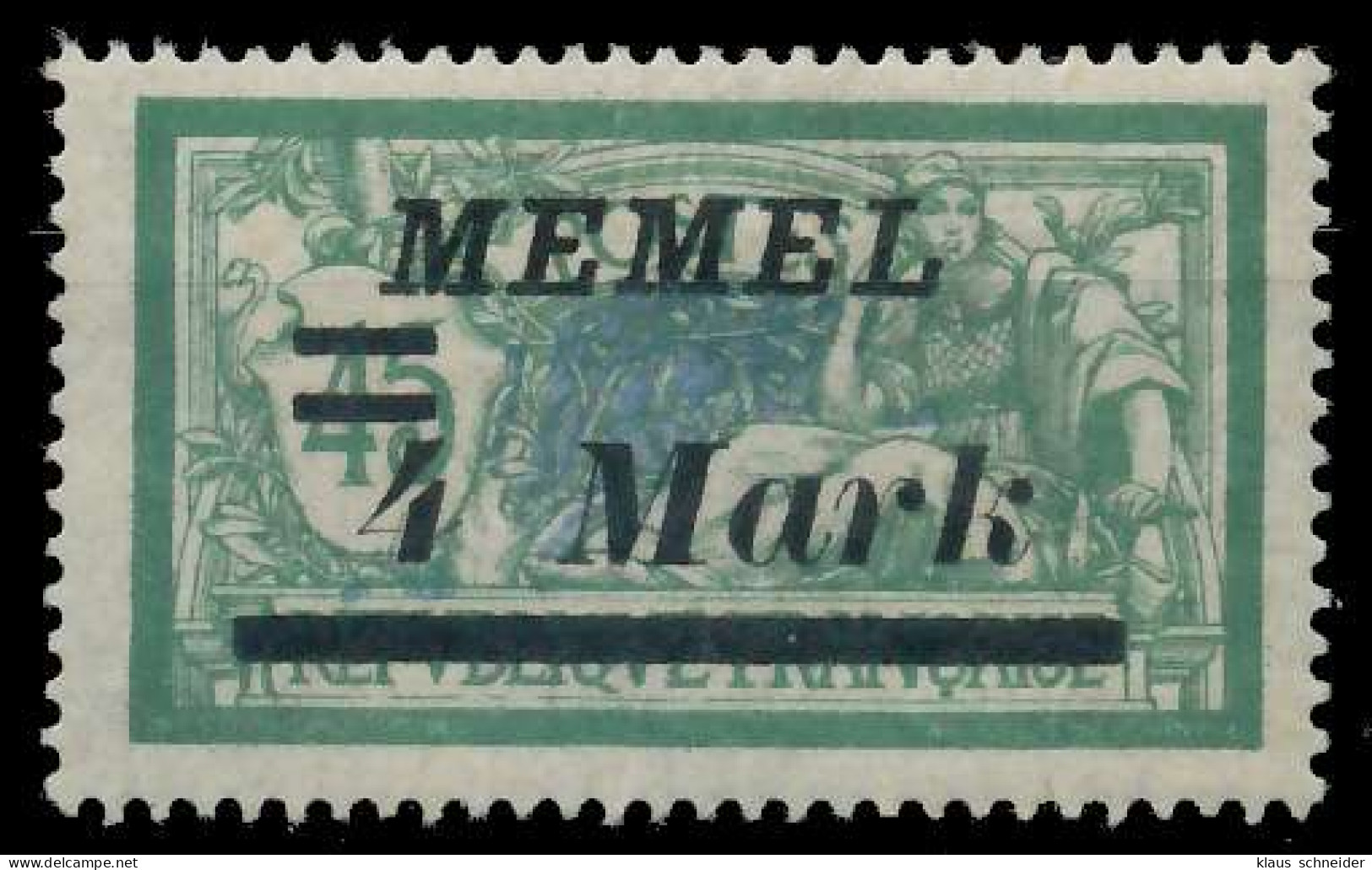 MEMEL 1922 Nr 91II Ungebraucht Gepr. X452FB2 - Memelgebiet 1923