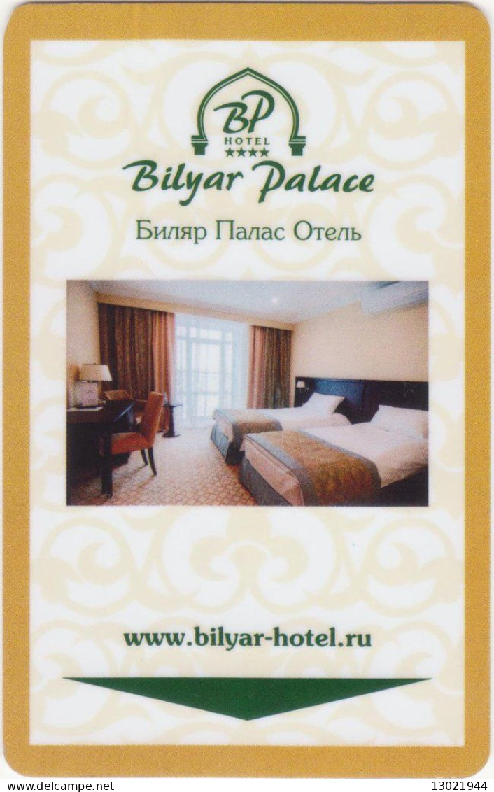 RUSSIA  KEY HOTEL    Bilyar Palace Hotel  - KAZAN - Cartes D'hotel