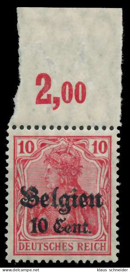 BES. 1WK LANDESPOST BELGIEN Nr 14cII POR Postfrisch ORA X45A95E - Bezetting 1914-18