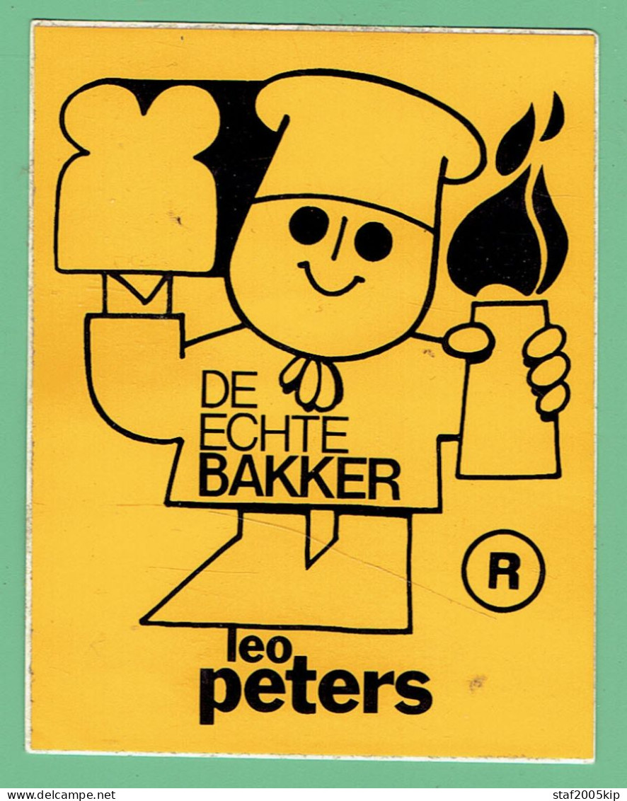 Sticker - DE ECHTE BAKKER - LEO PETERS - Aufkleber