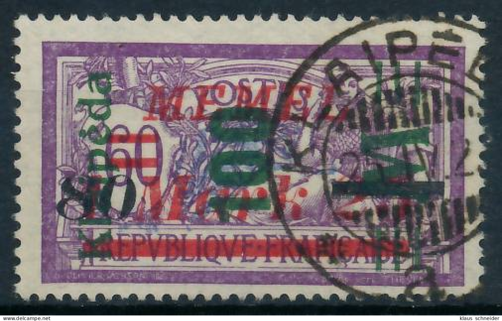 MEMEL 1923 Nr 164III Gestempelt Gepr. X472D4A - Memel (Klaïpeda) 1923