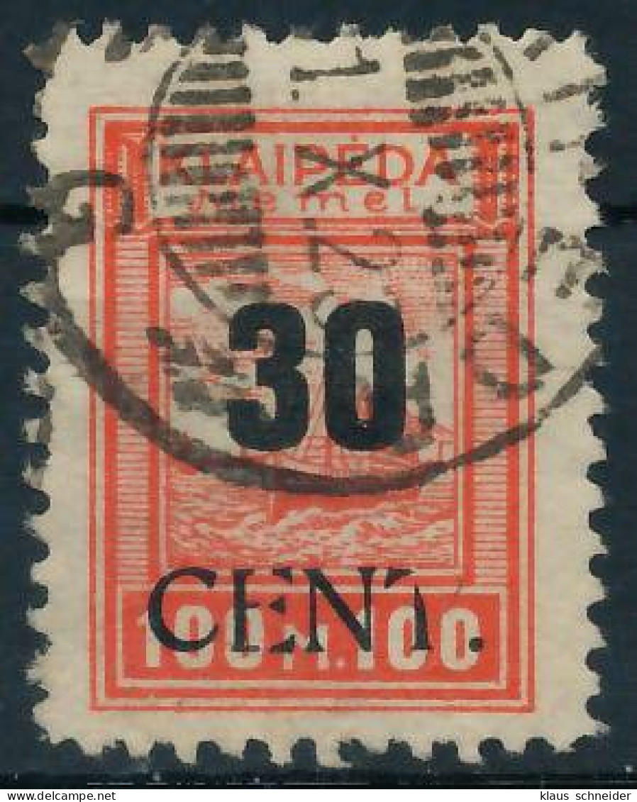 MEMEL 1923 Nr 196 Gestempelt Gepr. X472DB6 - Memelland 1923