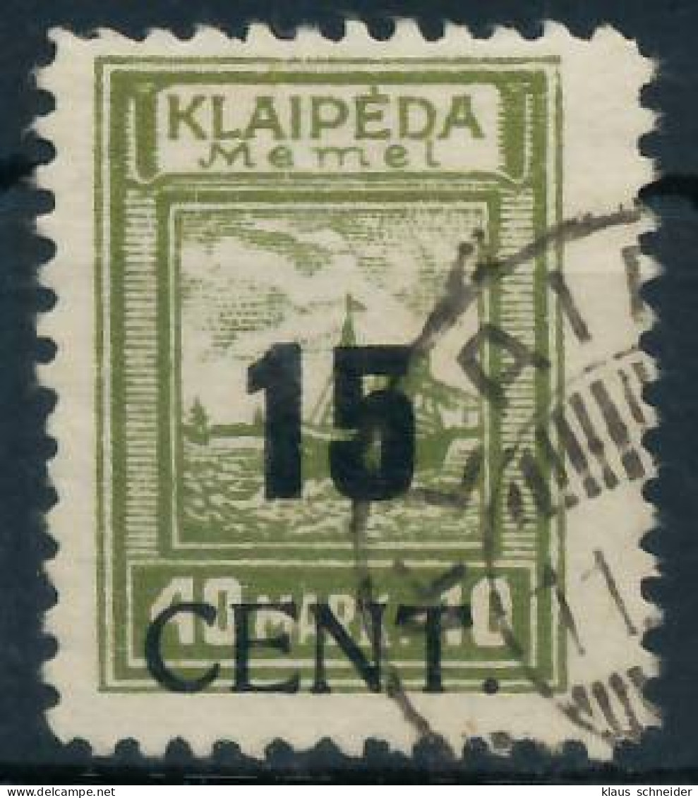 MEMEL 1923 Nr 193I Gestempelt Gepr. X472DD2 - Memel (Klaïpeda) 1923