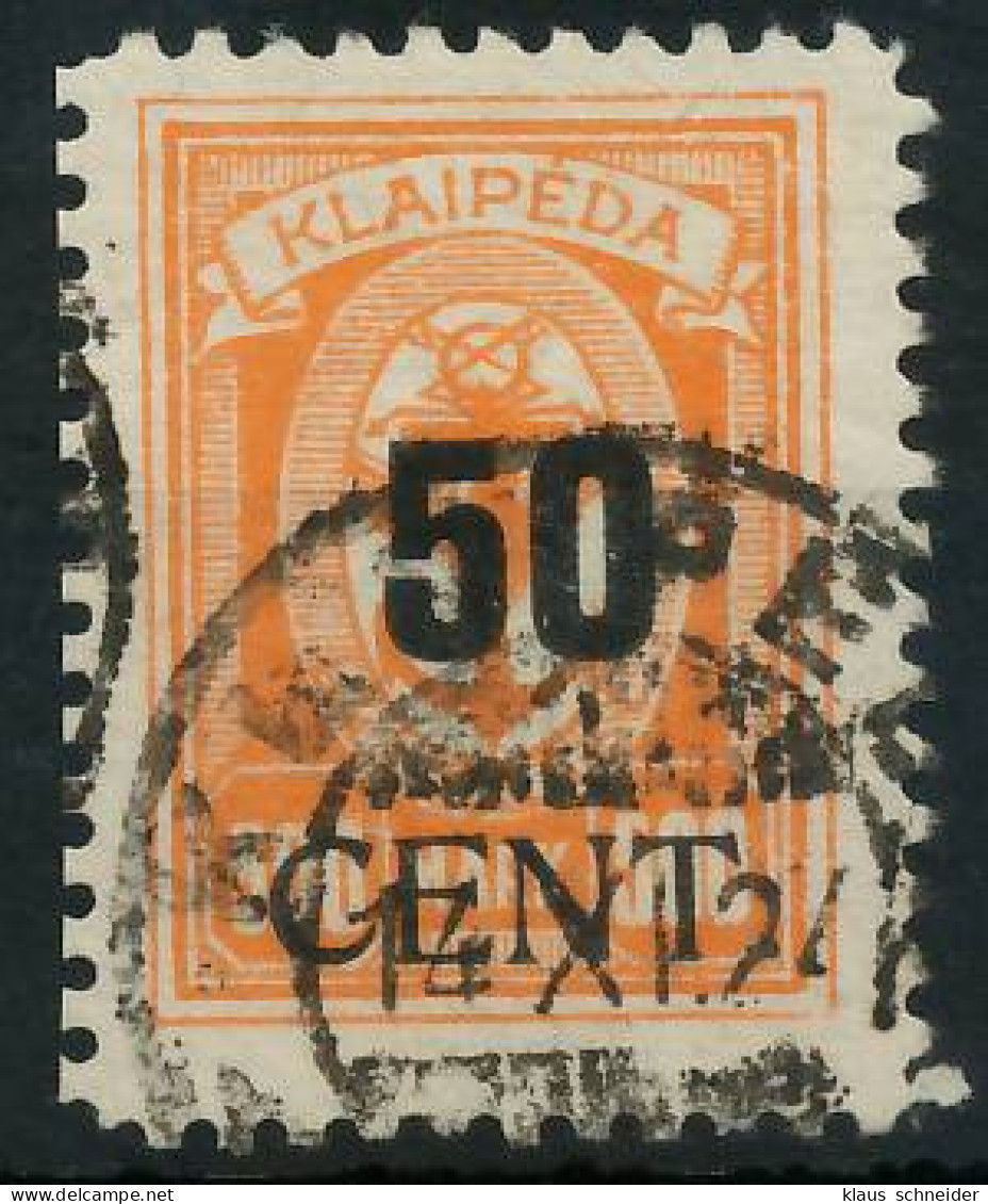 MEMEL 1923 Nr 200 Gestempelt Gepr. X472E26 - Klaipeda 1923