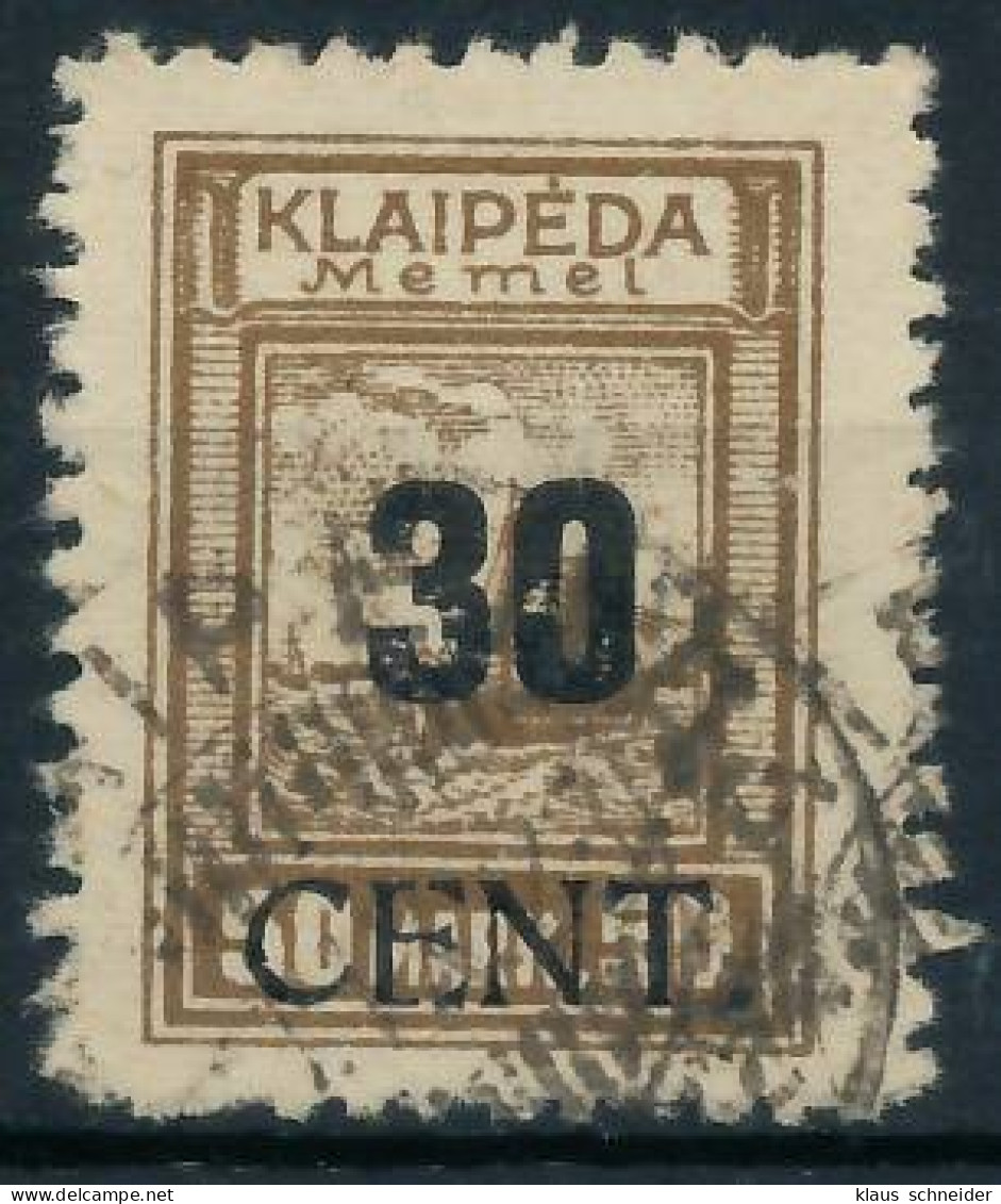 MEMEL 1923 Nr 194 Gestempelt Gepr. X472E66 - Memel (Klaïpeda) 1923