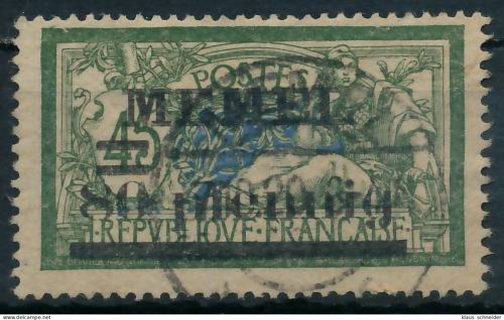 MEMEL 1920 Nr 25a Gestempelt Gepr. X473042 - Memelland 1923