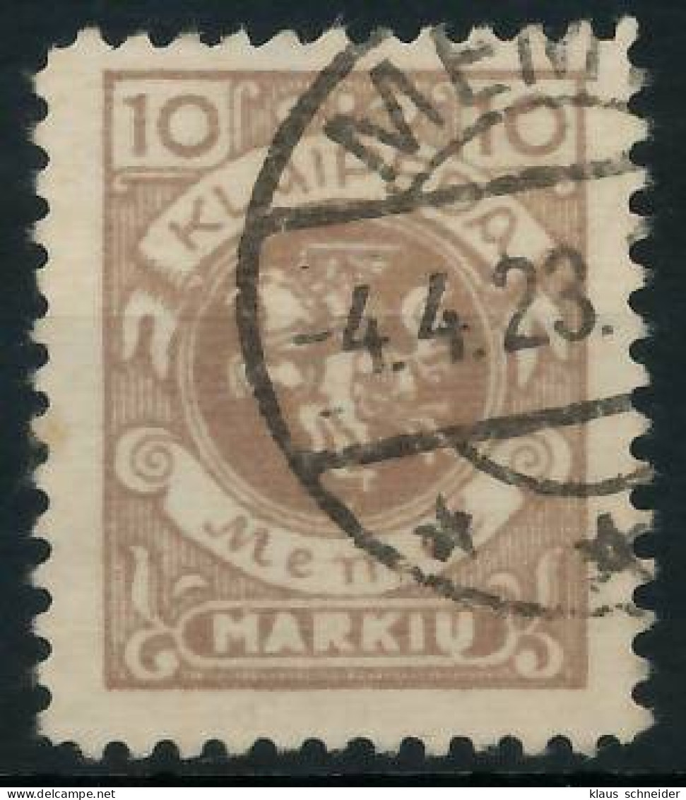 MEMEL 1923 Nr 141 Gestempelt Gepr. X4730F2 - Memel (Klaïpeda) 1923