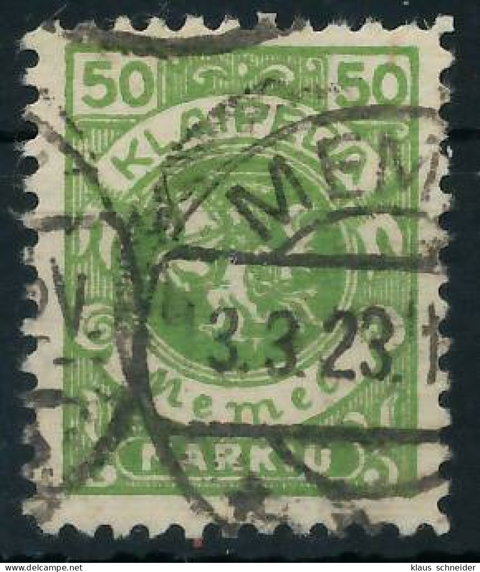 MEMEL 1923 Nr 145 Gestempelt Gepr. X473126 - Memelland 1923