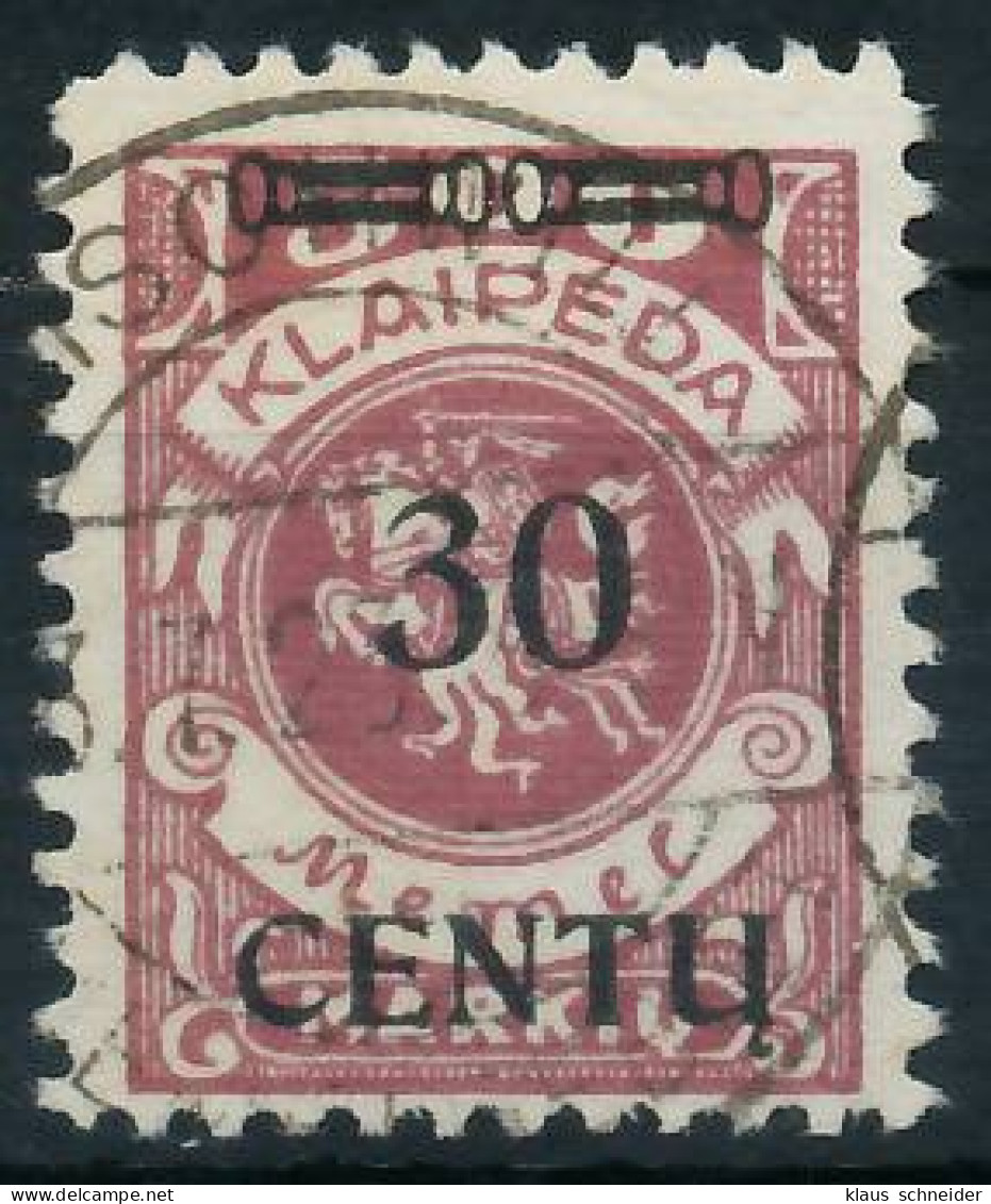 MEMEL 1923 Nr 172BI Zentrisch Gestempelt Gepr. X478AA6 - Memel (Klaipeda) 1923