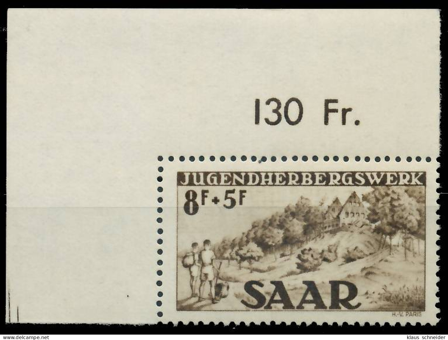 SAARLAND 1949 Nr 262II Postfrisch ECKE-OLI X478BEE - Ongebruikt