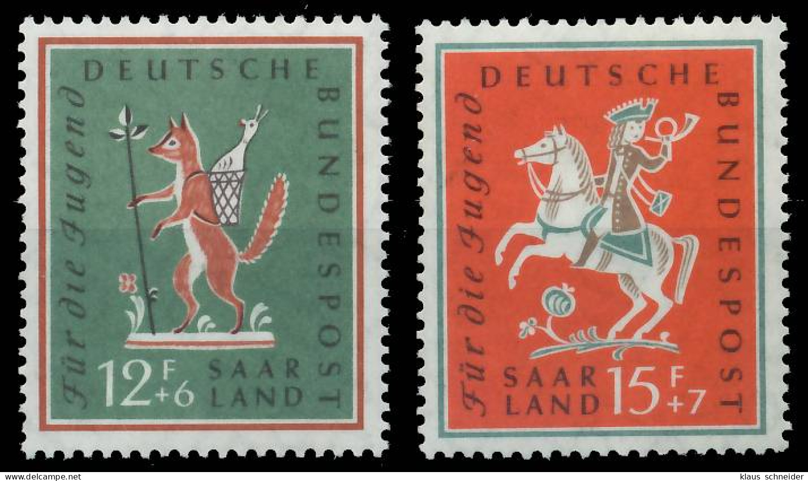 SAAR OPD 1958 Nr 433-434 Postfrisch X478D16 - Unused Stamps