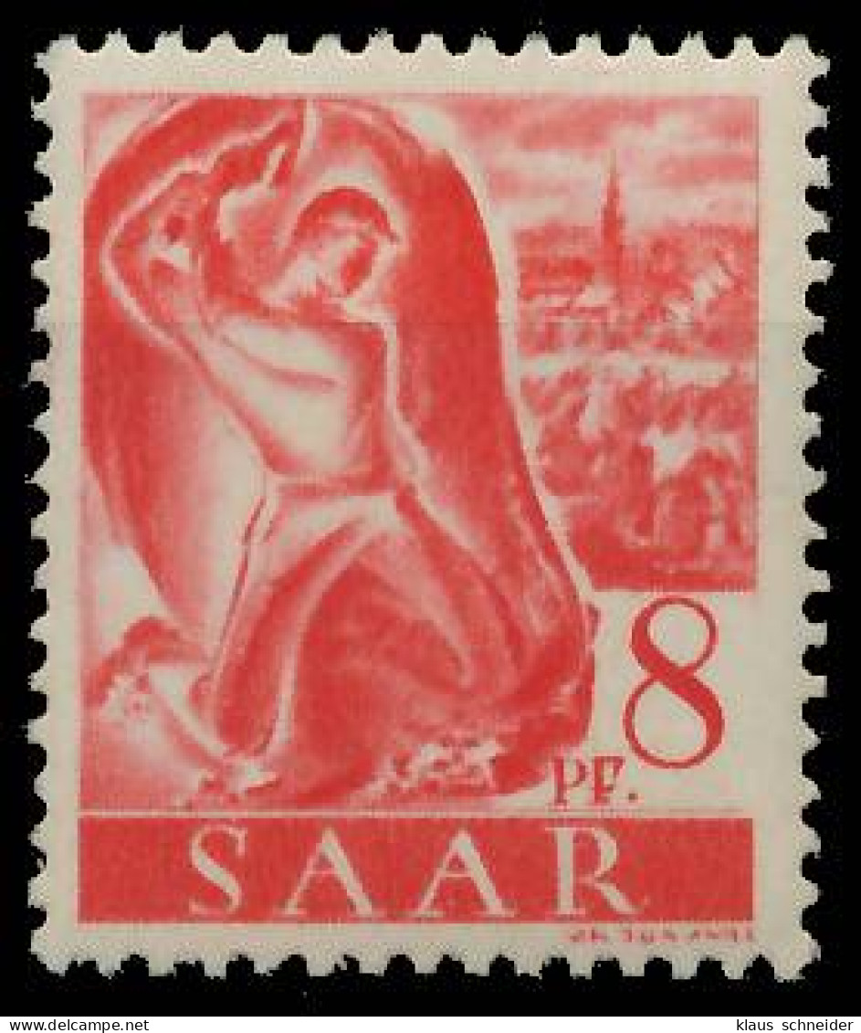 SAARLAND 1947 Nr 209Z Postfrisch S01F982 - Ungebraucht