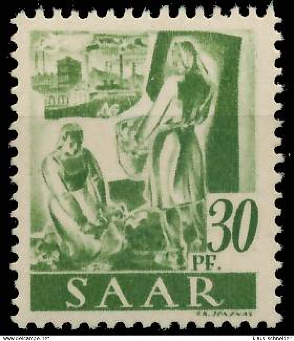 SAARLAND 1947 Nr 217Z Postfrisch S01F9E2 - Ongebruikt