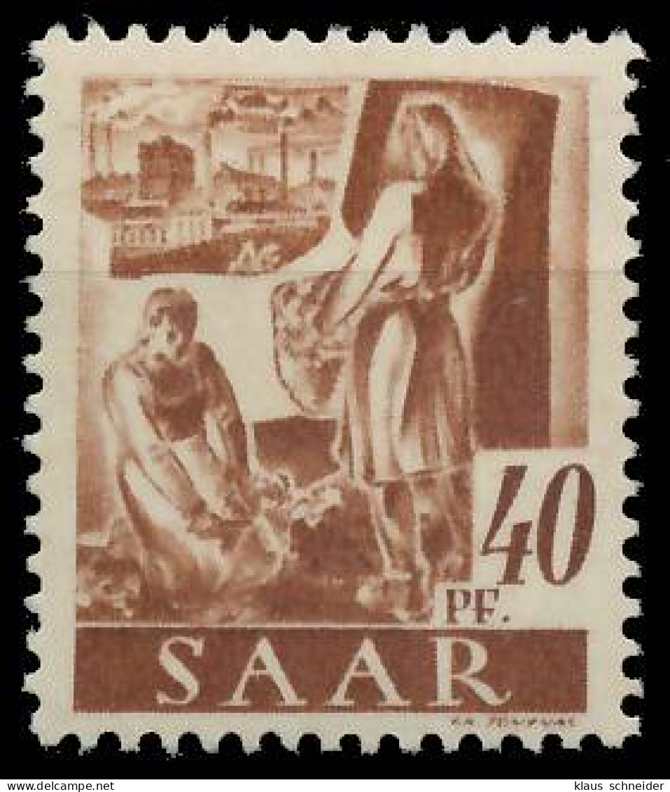 SAARLAND 1947 Nr 218Z Postfrisch S01F9F2 - Unused Stamps