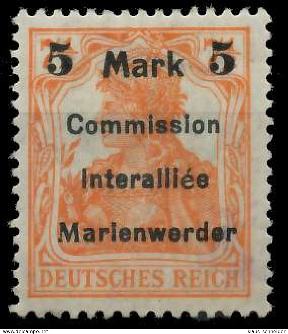 MARIENWERDER Nr 25BIb Ungebraucht Gepr. X49A482 - Sonstige & Ohne Zuordnung