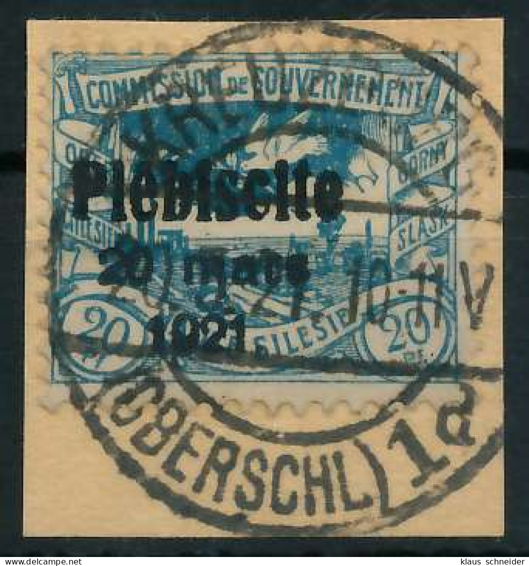 OBERSCHLESIEN Nr 32 Zentrisch Gestempelt Briefstück Gepr. X4B0C9E - Autres & Non Classés