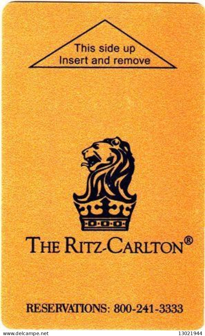 STATI UNITI   KEY HOTEL  The Ritz-Carlton - Reservations: 800-241-3333 (gold) PLI - Chiavi Elettroniche Di Alberghi