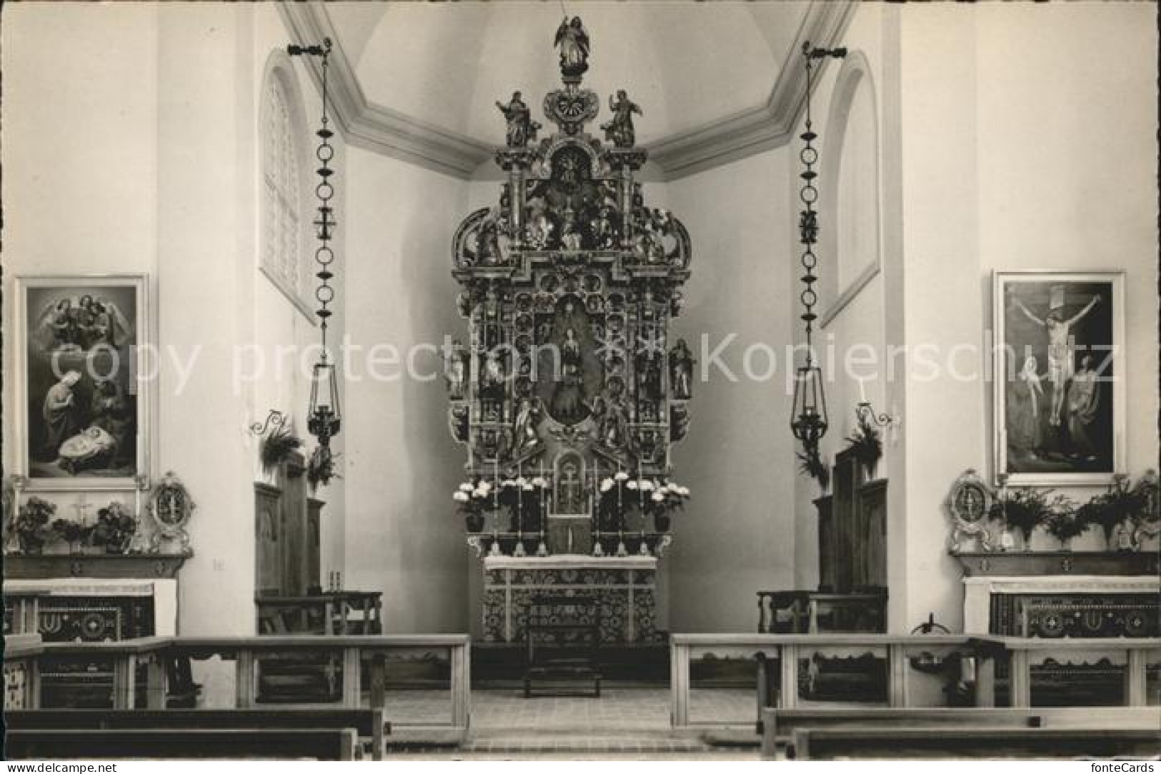 11647171 Maria Rickenbach Inneres Der Wallfahrtskirche Niederrickenbach - Autres & Non Classés