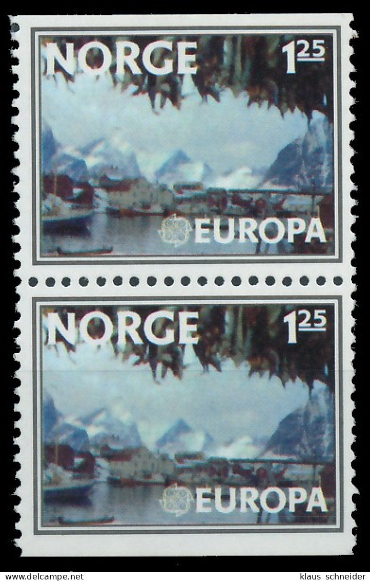 NORWEGEN 1977 Nr 742Do Du Postfrisch SENKR PAAR S177686 - Unused Stamps
