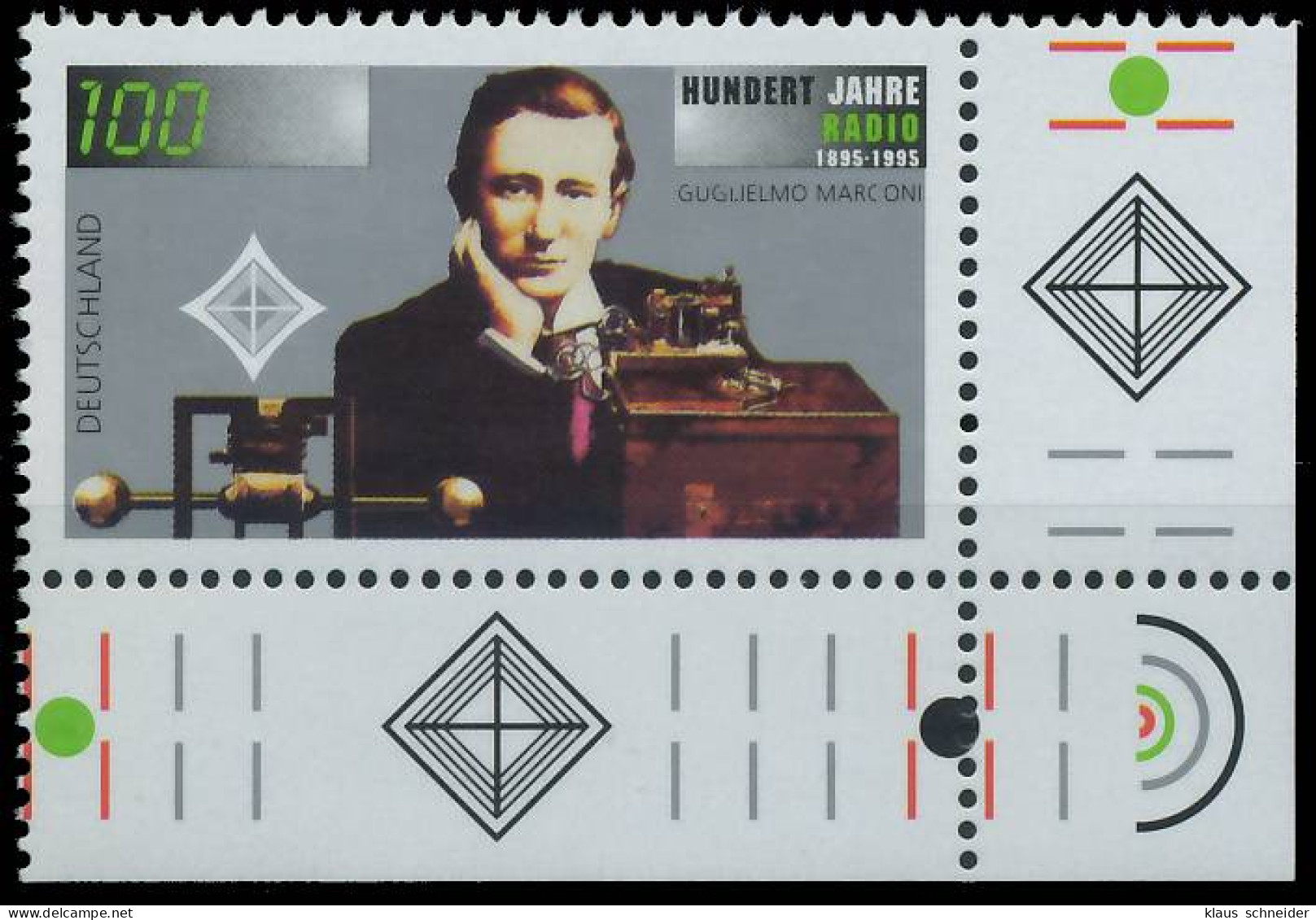 BRD BUND 1995 Nr 1803 Postfrisch ECKE-URE X56B05A - Unused Stamps