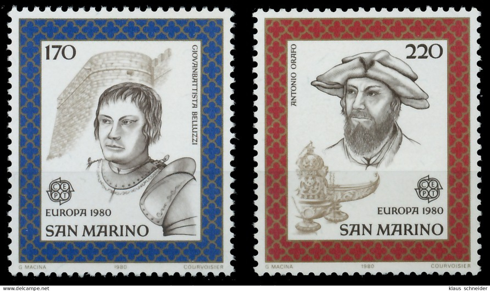 SAN MARINO 1980 Nr 1212-1213 Postfrisch S1C35A2 - Unused Stamps