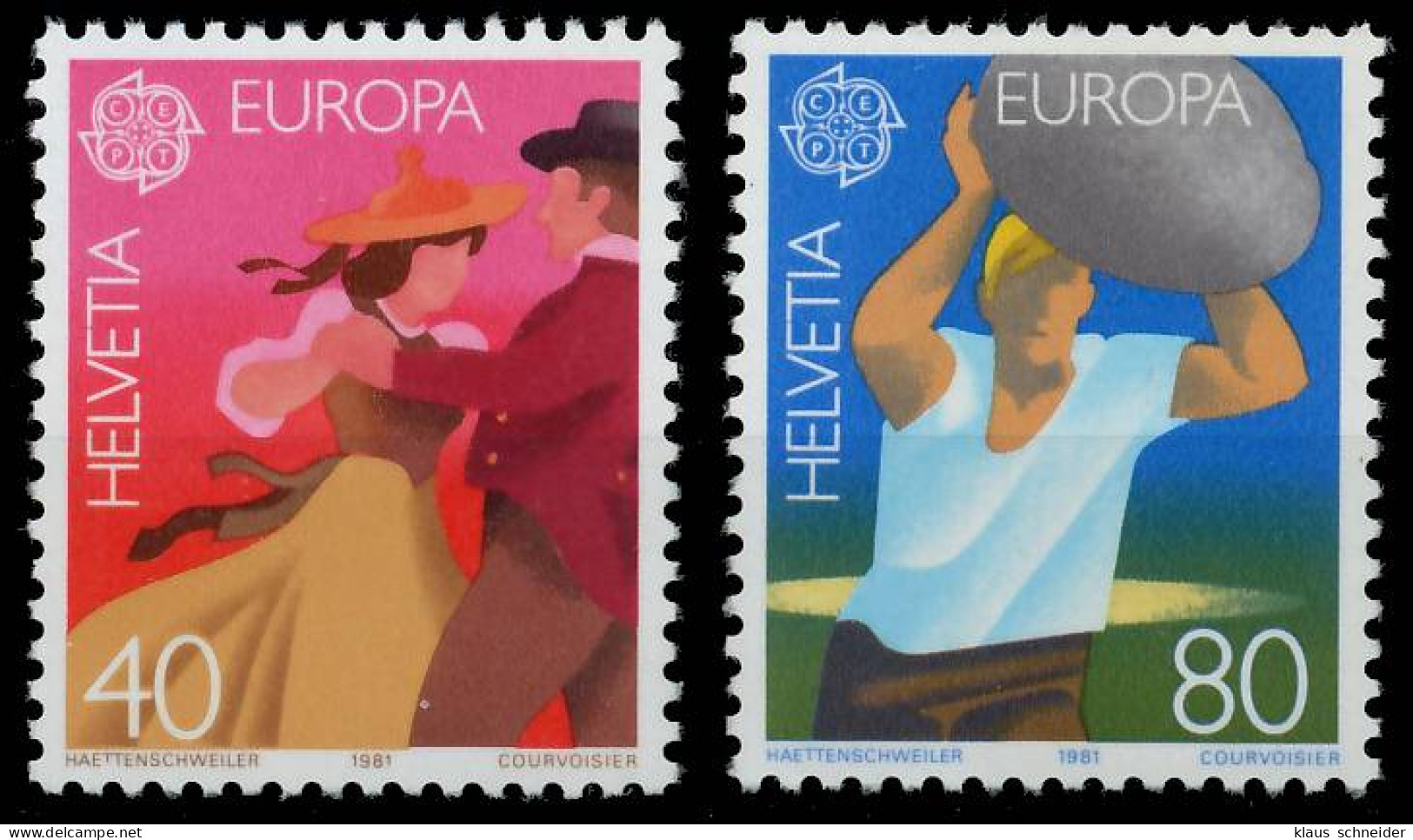 SCHWEIZ 1981 Nr 1197-1198 Postfrisch S1D7B76 - Unused Stamps