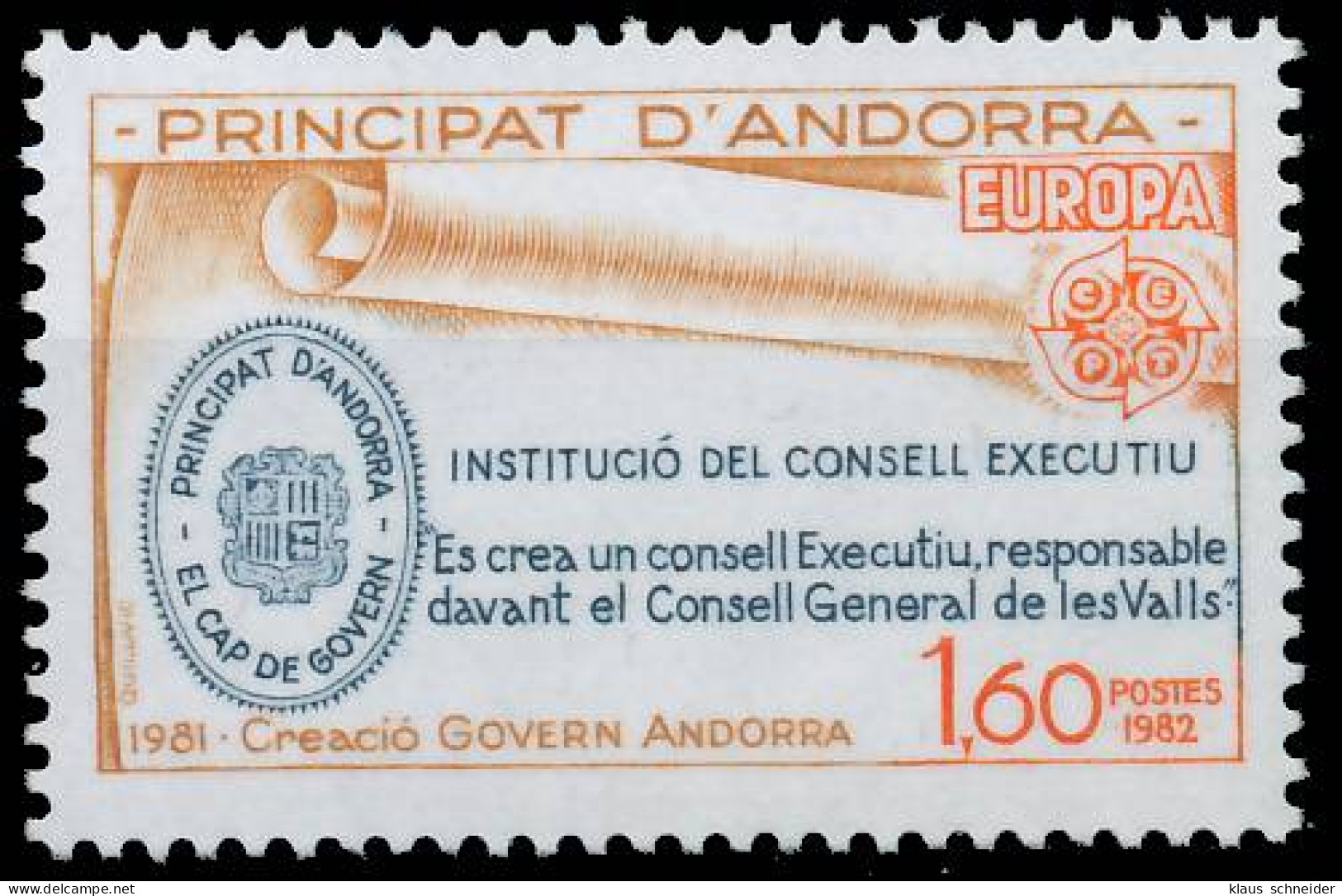 ANDORRA (FRANZ. POST) 1982 Nr 321 Postfrisch X5B518A - Unused Stamps