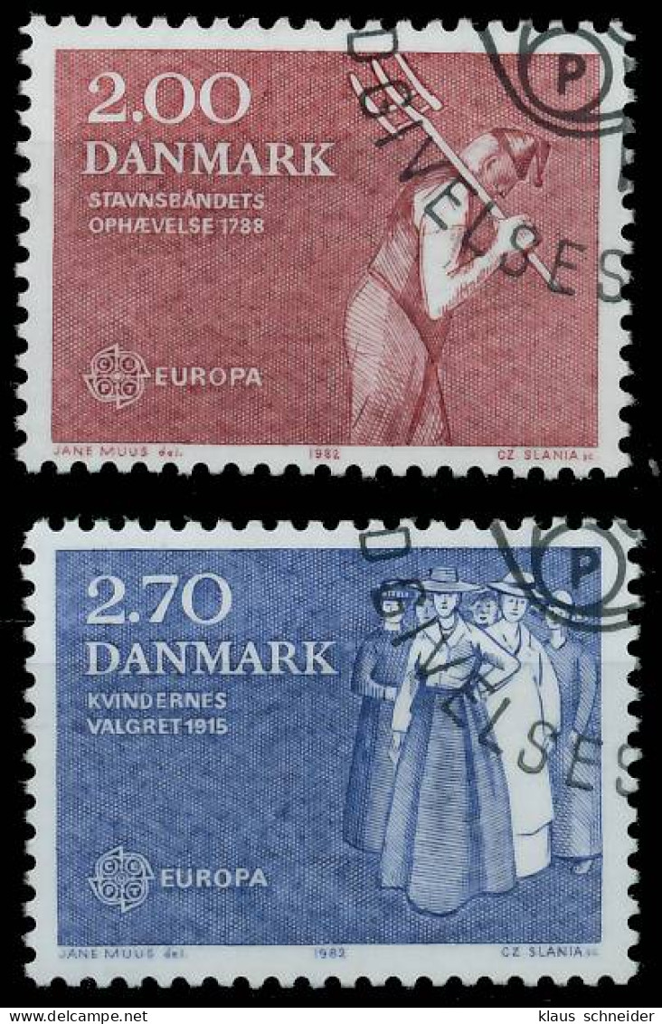DÄNEMARK 1982 Nr 749-750 Gestempelt X5B51F2 - Used Stamps
