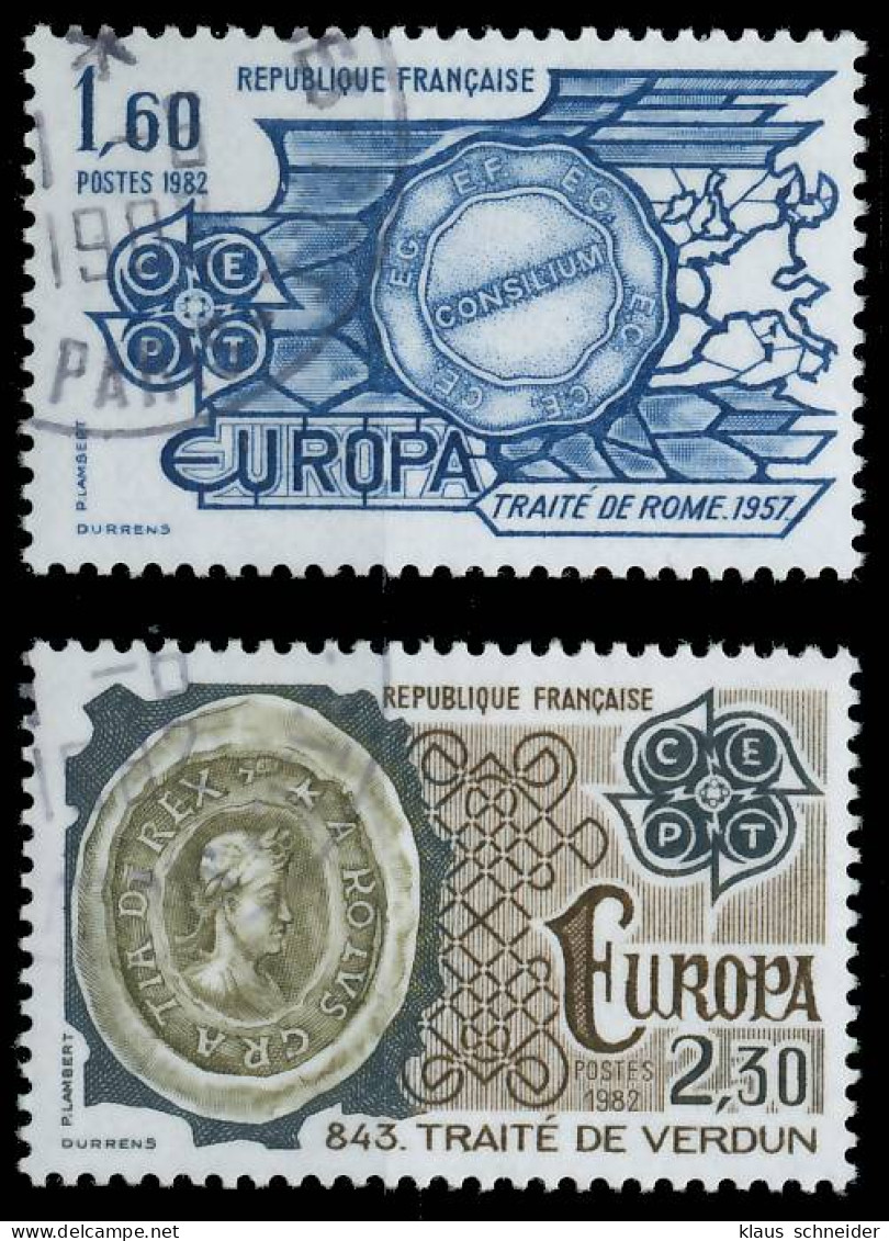 FRANKREICH 1982 Nr 2329-2330 Gestempelt X5B5272 - Used Stamps