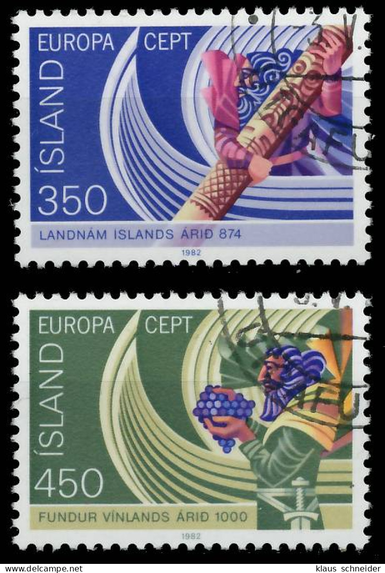 ISLAND 1982 Nr 578-579 Gestempelt X5B53A6 - Oblitérés