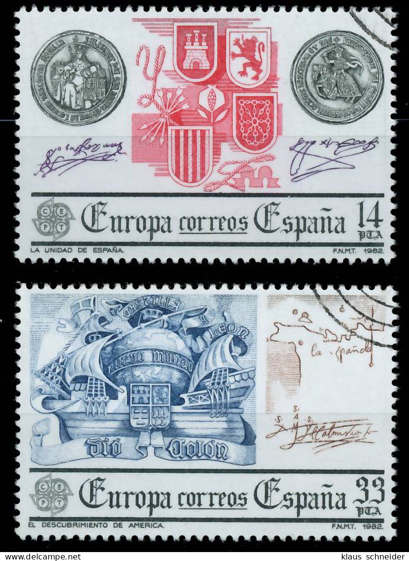 SPANIEN 1982 Nr 2545-2546 Gestempelt X5B561A - Oblitérés