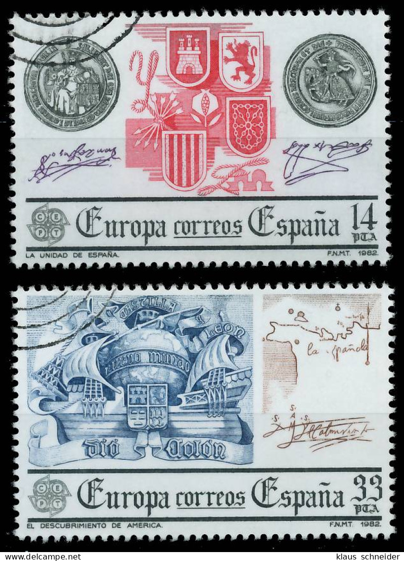 SPANIEN 1982 Nr 2545-2546 Gestempelt X5B5616 - Used Stamps