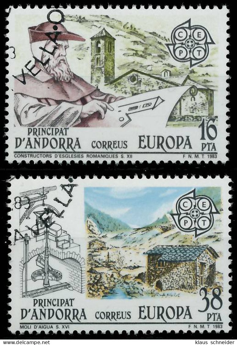 ANDORRA SPANISCHE POST 1980-1989 Nr 165-166 Gestempelt X5B56C6 - Usati