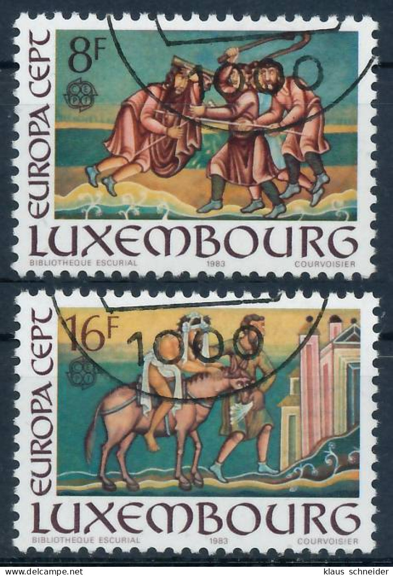 LUXEMBURG 1983 Nr 1074-1075 Gestempelt X5B90EE - Used Stamps