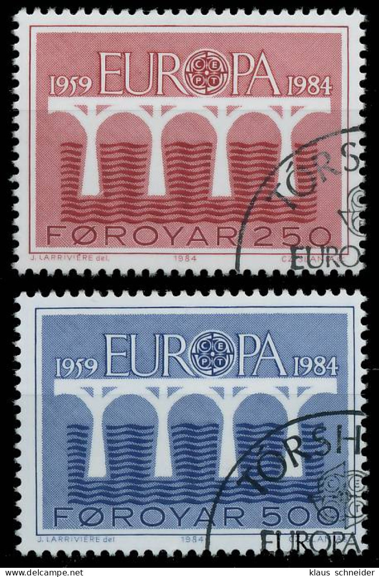 FÄRÖER 1984 Nr 97-98 Gestempelt X5B93CA - Isole Faroer