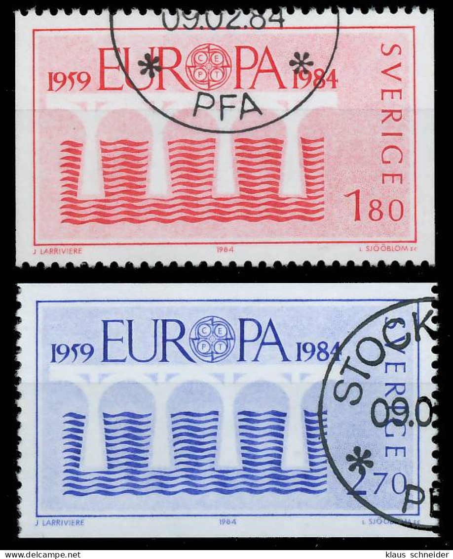 SCHWEDEN 1984 Nr 1270-1271 Gestempelt X5B96A6 - Used Stamps
