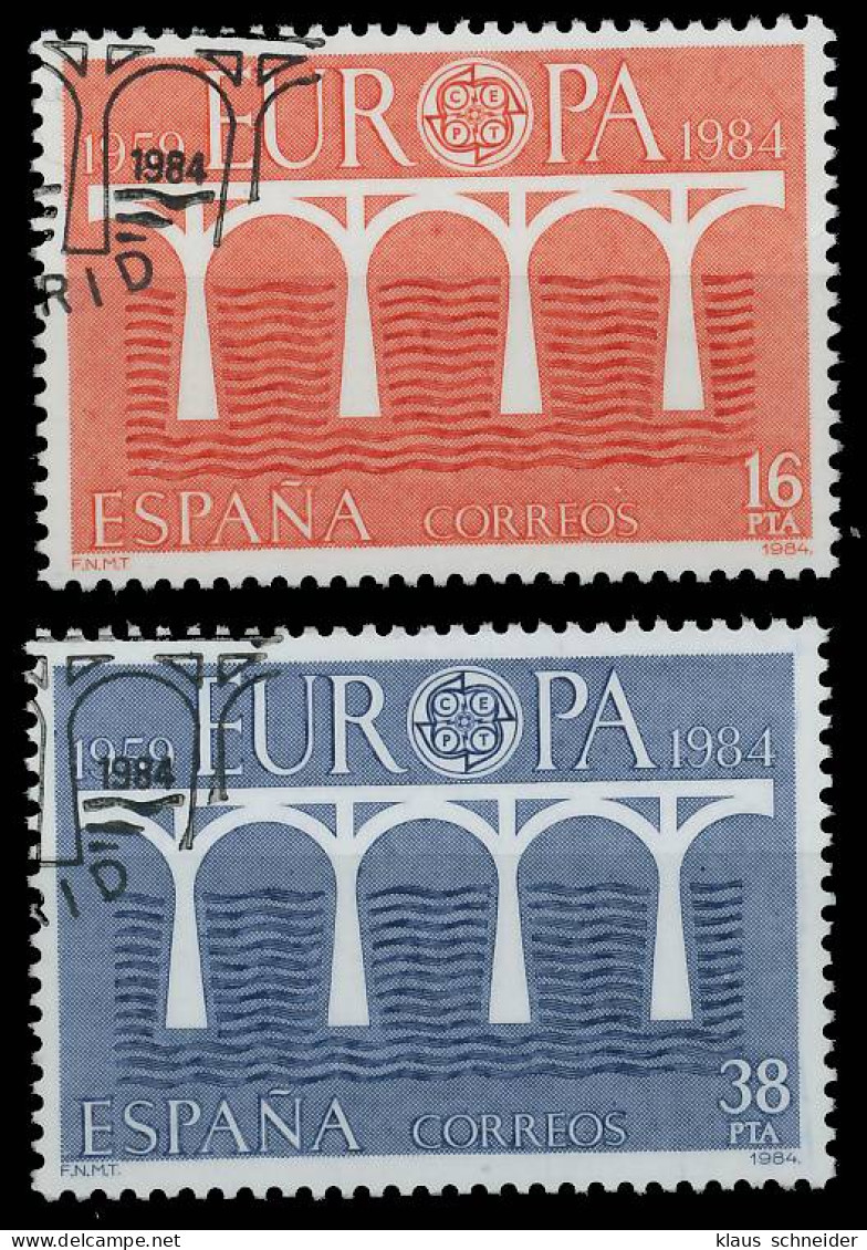 SPANIEN 1984 Nr 2633-2634 Gestempelt X5B96FA - Used Stamps