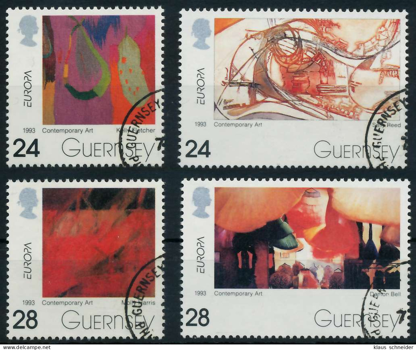 GUERNSEY 1993 Nr 608-611 Gestempelt X5DB0DE - Guernesey