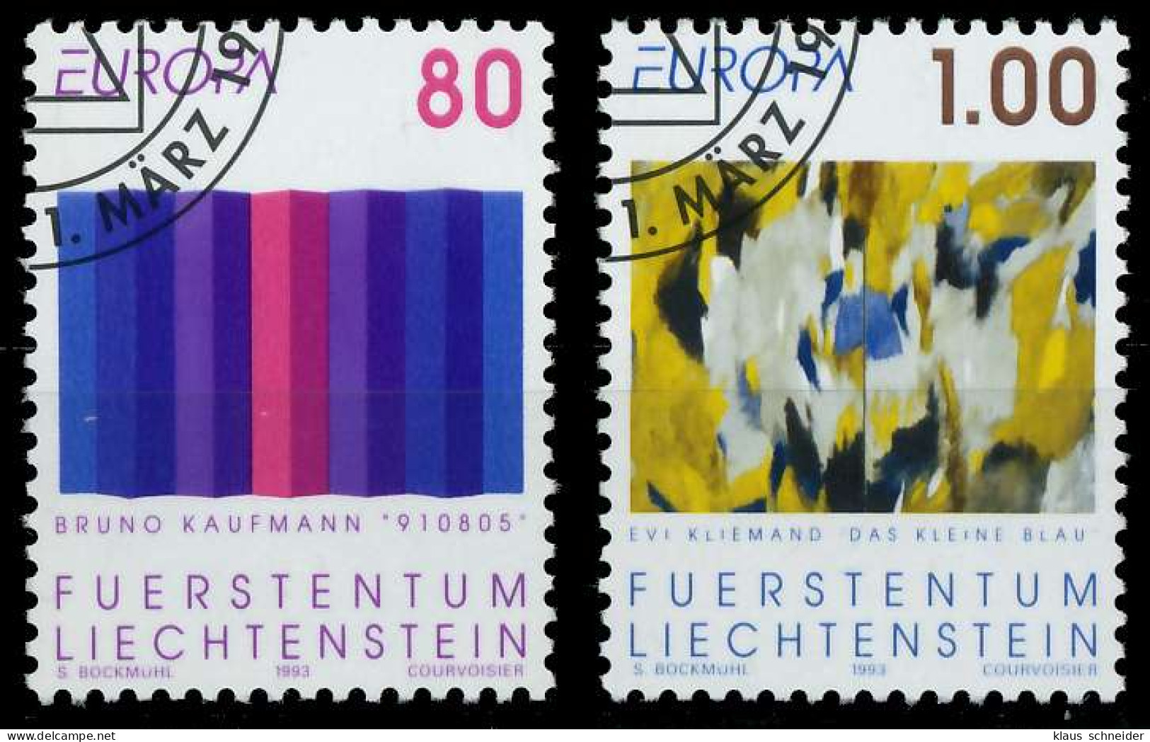 LIECHTENSTEIN 1993 Nr 1054-1055 Gestempelt X5DB21E - Used Stamps