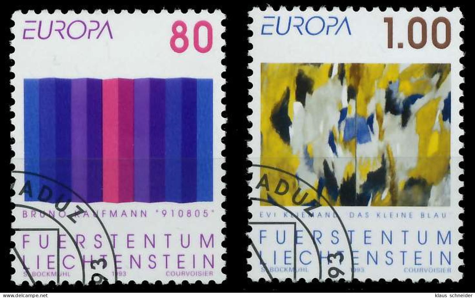 LIECHTENSTEIN 1993 Nr 1054-1055 Gestempelt X5DB23A - Used Stamps
